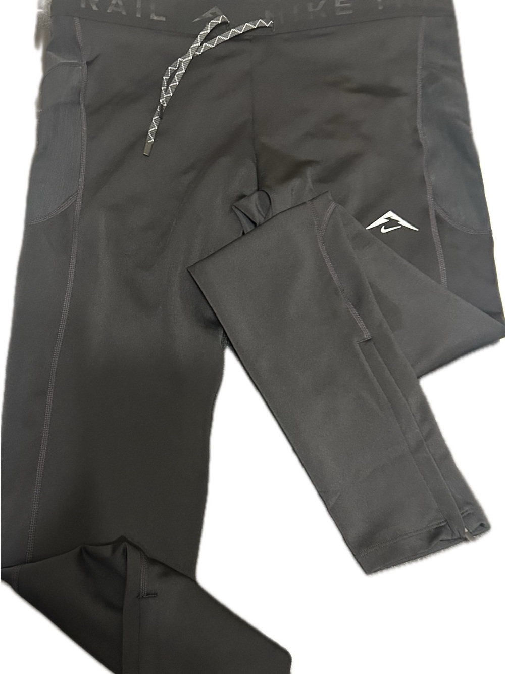 Nike Black Athletic Jogger Pants with Reflective Logo